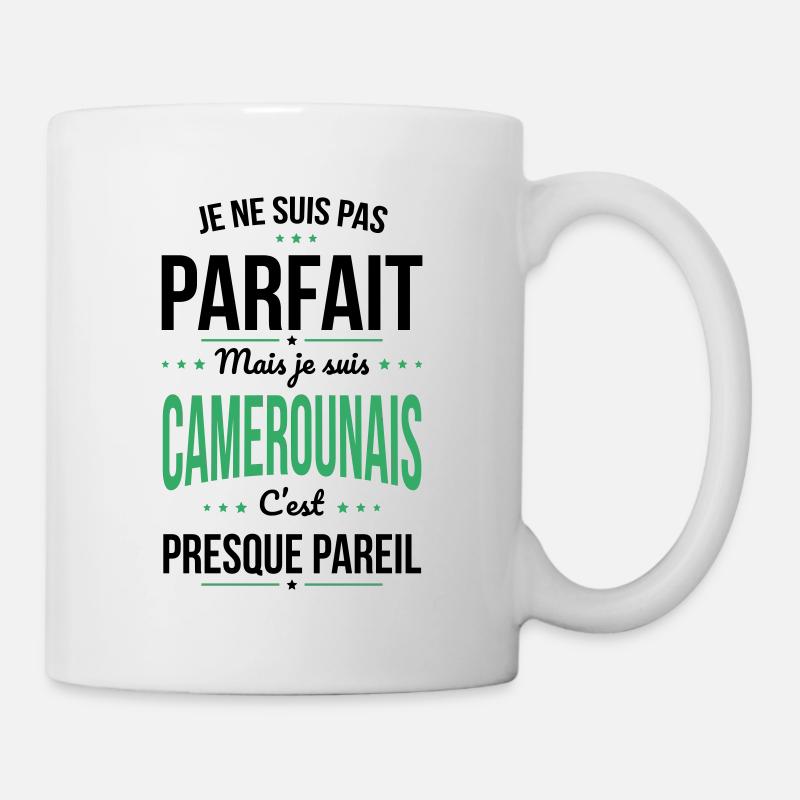 Je ne suis pas parfait mais je suis Camerounais - Mug blanc - blanc