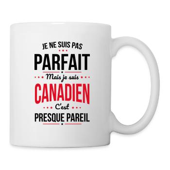 Je ne suis pas parfait mais je suis Canadien - Mug blanc - blanc - Droite