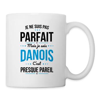 Je ne suis pas parfait mais je suis Danois - Mug blanc - blanc - Droite
