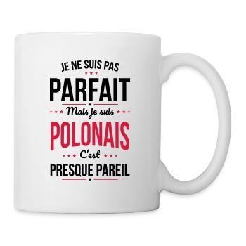 Je ne suis pas parfait mais je suis Polonais - Mug blanc - blanc - Droite