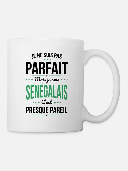 Je ne suis pas parfait mais je suis Sénégalais - Mug blanc - blanc
