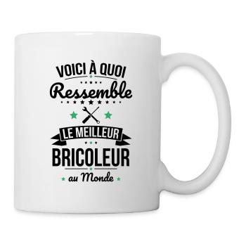Voici à quoi ressemble le meilleur bricoleur - Mug blanc - blanc - Droite