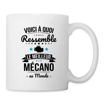Voici à quoi ressemble le meilleur mécano au monde - Mug blanc - blanc - Droite