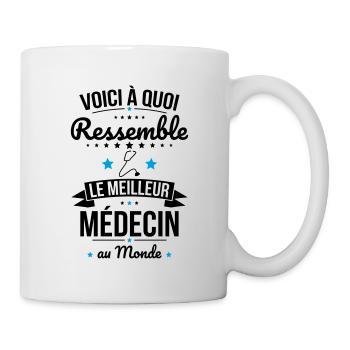 Voici à quoi ressemble le meilleur médecin - Mug blanc - blanc - Droite