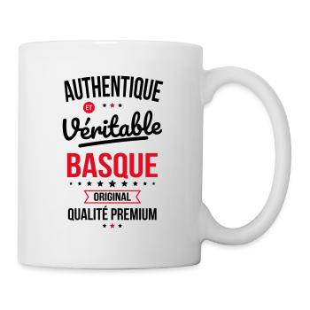 Authentique et véritable Basque - Original - Mug blanc - blanc - Droite