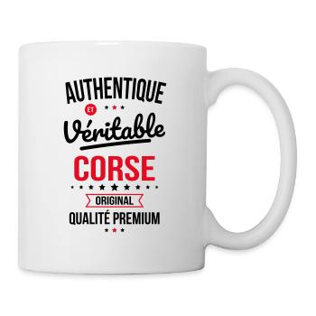 Authentique et véritable Corse - Original - Mug blanc - blanc - Droite