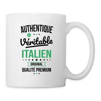 Authentique et véritable Italien - Original - Mug blanc - blanc - Droite