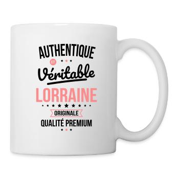 Authentique et véritable Lorraine - Originale - Mug blanc - blanc - Droite