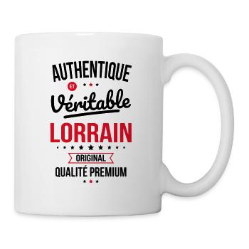 Authentique et véritable Lorrain - Original - Mug blanc - blanc - Droite