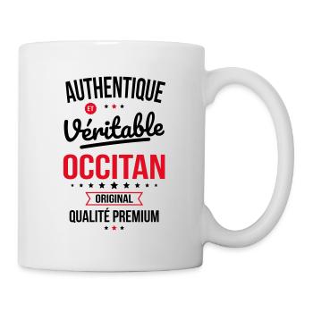 Authentique et véritable Occitan - Original - Mug blanc - blanc - Droite
