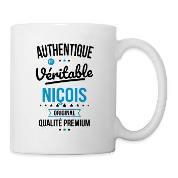 Authentique et véritable Niçois - Original - Mug blanc - blanc - Droite
