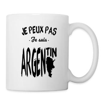 Je peux pas je suis Argentin - Mug blanc - blanc - Droite