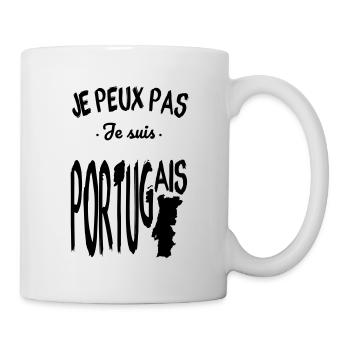 Je peux pas je suis Portugais - Mug blanc - blanc - Droite
