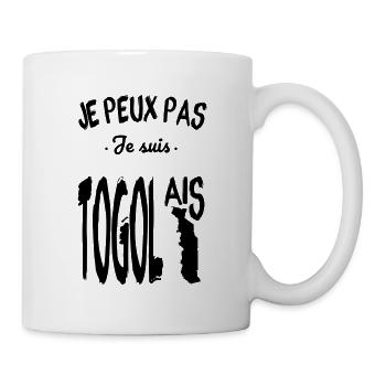 Je peux pas je suis Togolais - Mug blanc - blanc - Droite