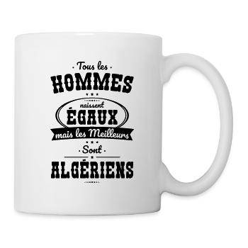 Hommes égaux les meilleurs sont Algériens - Mug blanc - blanc - Droite
