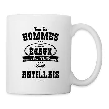 Hommes naissent égaux les meilleurs sont Antillais - Mug blanc - blanc - Droite