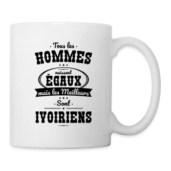 Hommes égaux les meilleurs sont Ivoiriens - Mug blanc - blanc - Droite