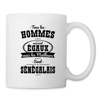 Hommes égaux les meilleurs sont Sénégalais - Mug blanc - blanc - Droite