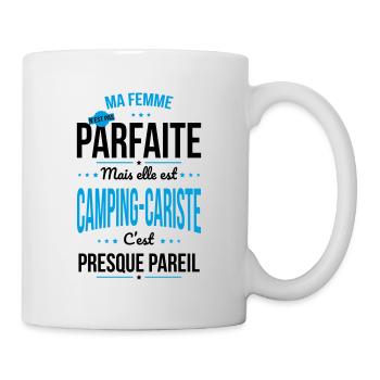 Ma femme pas parfaite mais est camping-cariste - Mug blanc - blanc - Droite
