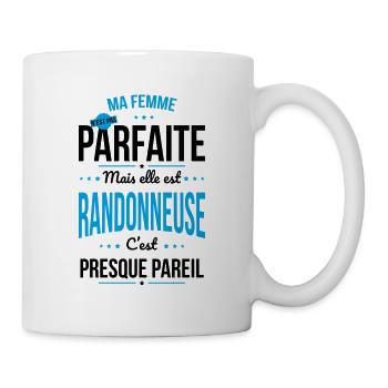 Ma femme pas parfaite mais elle est randonneuse - Mug blanc - blanc - Droite