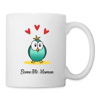 BONNE FÊTE. FÊTE DES MÈRES. FÊTE DES PÈRES. FÊTE - Mug blanc - blanc - Droite