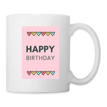 GEBURTSTAG, ALLES GUTE ZUM GEBURTSTAG, ALLES GUTE ZUM GEBURTSTAG - Tasse - Weiß - Rechts