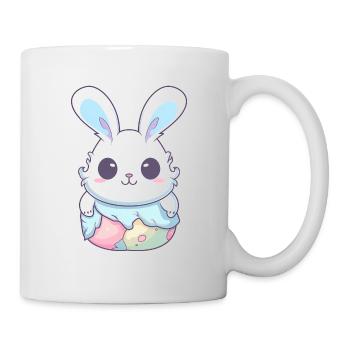 Pastel Osterhäschen - Tasse - Weiß - Rechts