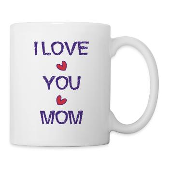 MOM. MOM. MOTHER's DAY. HAPPY MOTHER'S BIRTHDAY - Mug - white - Right