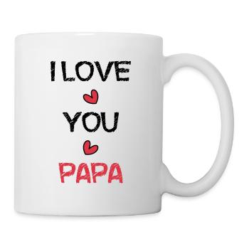 ALLES GUTE ZUM GEBURTSTAG, PAPA. PAPA. VATERTAG. ALLES GUTE ZUM GEBURTSTAG! - Tasse - Weiß - Rechts