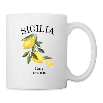 Sicilia Lemons - Tasse - Weiß - Rechts