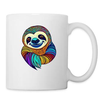 Faultier - Tasse - Weiß - Rechts