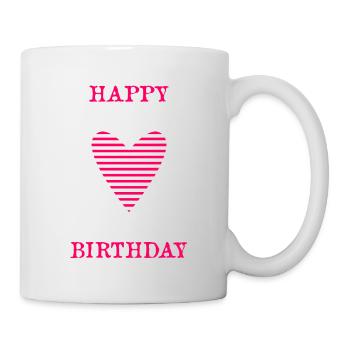 ALLES GUTE ZUM GEBURTSTAG. ALLES GUTE ZUM GEBURTSTAG. JAHRESTAG. - Tasse - Weiß - Rechts