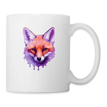 Tête De Renard Coloré - Mug blanc - blanc - Droite