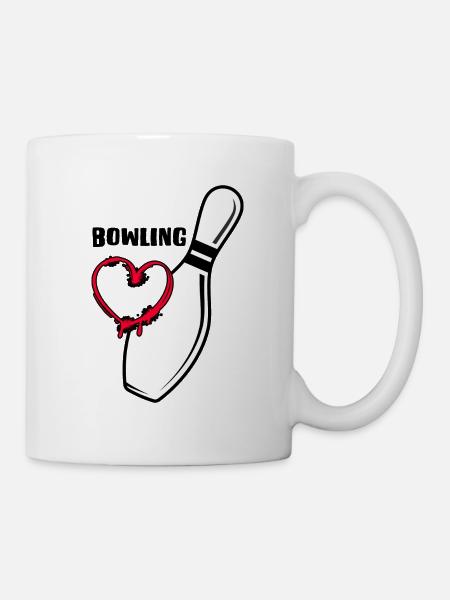 Bowling Strike Bowling Alley Bowling-Love - Mug - white