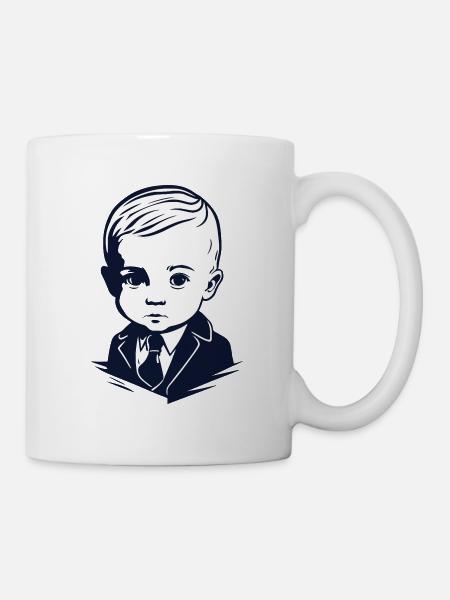 Junger Gentleman - Tasse - Weiß