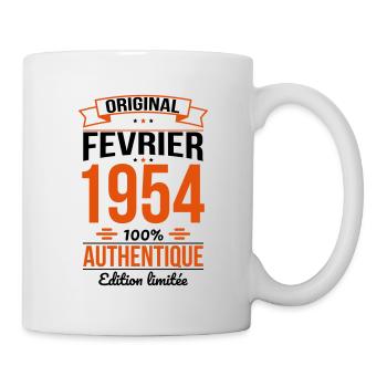 Anniversaire 70 ans - Original - Février 1954 - Mug blanc - blanc - Droite