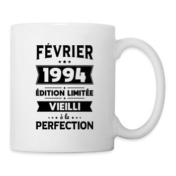 Anniversaire 30 ans - Février 1994 Perfection - Mug blanc - blanc - Droite
