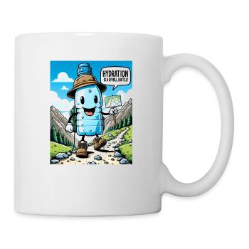 Hydration is a Uphill Battle - Tasse - Weiß - Rechts