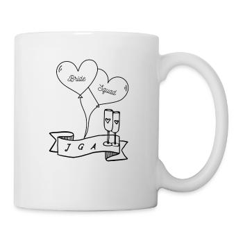Escouade de la mariée - Mug blanc - blanc - Droite