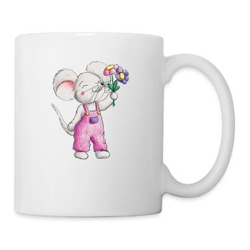Des fleurs pour vous - Mug blanc - blanc - Droite