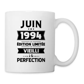 Anniversaire 30 ans - Juin 1994 Perfection - Mug blanc - blanc - Droite
