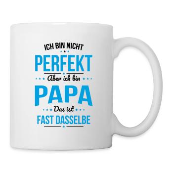 Ich bin nicht perfekt aber ich bin Papa - Vatertag - Tasse - Weiß - Rechts