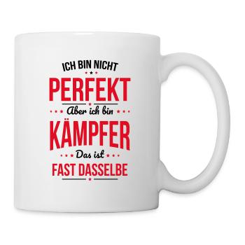 I'm not perfect, but I'm a fighter - Mug - white - Right