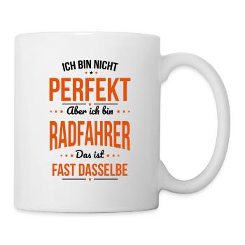 I'm not perfect, but I'm a cyclist - Mug - white - Right