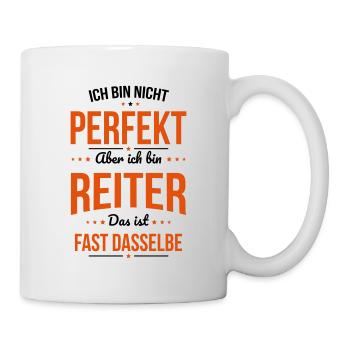 Je ne suis pas parfait, mais je suis un cavalier - Mug blanc - blanc - Droite