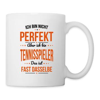 Je ne suis pas parfait, mais je suis un joueur de tennis - Mug blanc - blanc - Droite