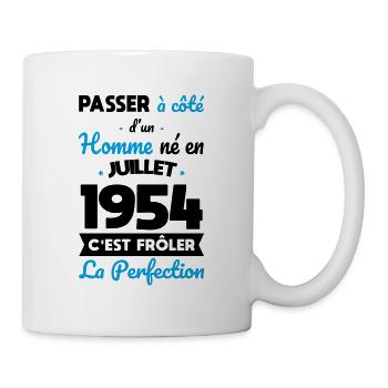 70th Birthday - Born in July 1954 - Mug - white - Right