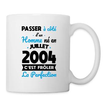 Anniversaire 20 ans - Né en Juillet 2004 - Mug blanc - blanc - Droite