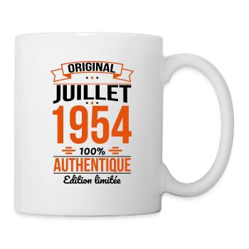 70. Jahrestag - Original - Juli 1954 - Tasse - Weiß - Rechts