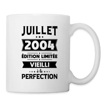 Anniversaire 20 ans - Juillet 2004 Perfection - Mug blanc - blanc - Droite